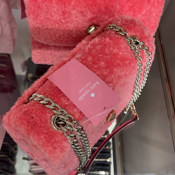 Kate Spade Natalia Foux Fur small flap crossbody - Picture 7 of 16